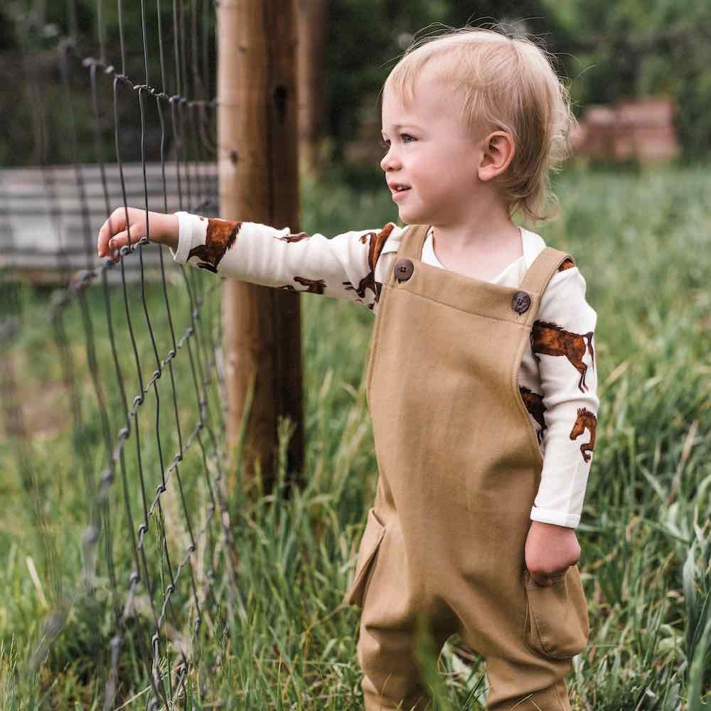 Milkbarn Rust Pinstripe Overall